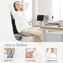 Load image into Gallery viewer, AELP01B Lumbar Support Pillow, Memory Foam Back Cushion