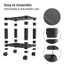 Load image into Gallery viewer, AEPS01 Under Desk Printer Stand - 2 Tier Mobile Printer Cart