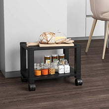 Load image into Gallery viewer, AEPS01 Under Desk Printer Stand - 2 Tier Mobile Printer Cart