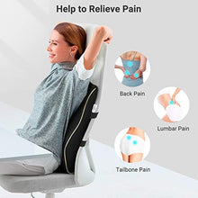 Load image into Gallery viewer, AELP02 Lumbar Pillow, Memory Foam Back Cushion with Breathable Mesh Cover