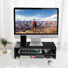 Load image into Gallery viewer, AELL2 Monitor Stand Riser - 16.5 Inch 2 Tier Desk Organizer Stand
