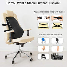 Load image into Gallery viewer, AELP02 Lumbar Pillow, Memory Foam Back Cushion with Breathable Mesh Cover
