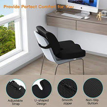 Load image into Gallery viewer, AESS01 Seat Cushion & Lumbar Support - Memory Foam Ergonomic Lumbar Support Pillow