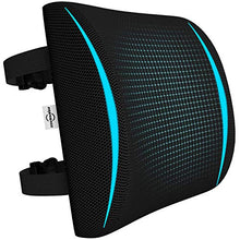 Load image into Gallery viewer, AELP01B Lumbar Support Pillow, Memory Foam Back Cushion