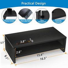 Load image into Gallery viewer, AELL2 Monitor Stand Riser - 16.5 Inch 2 Tier Desk Organizer Stand