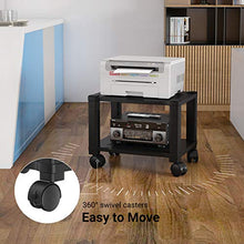 Load image into Gallery viewer, AEPS01 Under Desk Printer Stand - 2 Tier Mobile Printer Cart
