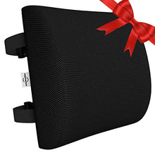 Load image into Gallery viewer, AELP01B Lumbar Support Pillow, Memory Foam Back Cushion