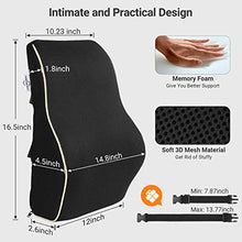 Load image into Gallery viewer, AELP02 Lumbar Pillow, Memory Foam Back Cushion with Breathable Mesh Cover