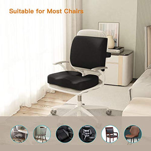 AESS01 Seat Cushion & Lumbar Support - Memory Foam Ergonomic Lumbar Support Pillow
