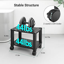 Load image into Gallery viewer, AEPS01 Under Desk Printer Stand - 2 Tier Mobile Printer Cart
