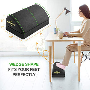 AEFR4 Adjustable Foot Rest - Office Under Desk Foot Rest with 2 Adjustable Heights