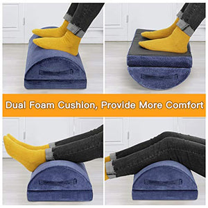 AEFR1 Adjustable Foot Rest - Ergonomic Footrest Cushion Reduces Pressure on Legs