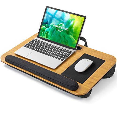 AELD01L Lap Desk - Laptop Lap Desk (Natural Wood)